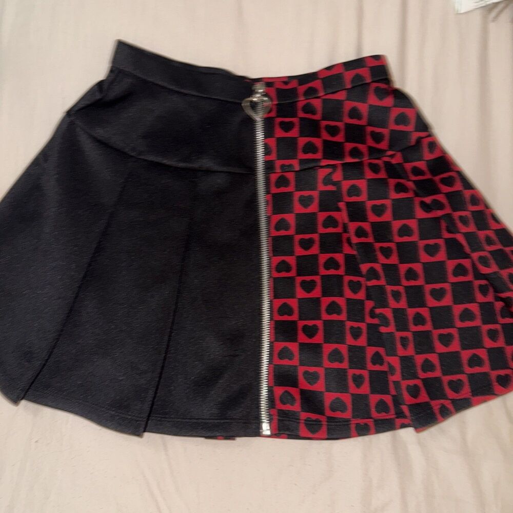 Social Collision Women’s Black/Red Mini Skirt Emo Grunge Goth Punk Size XS